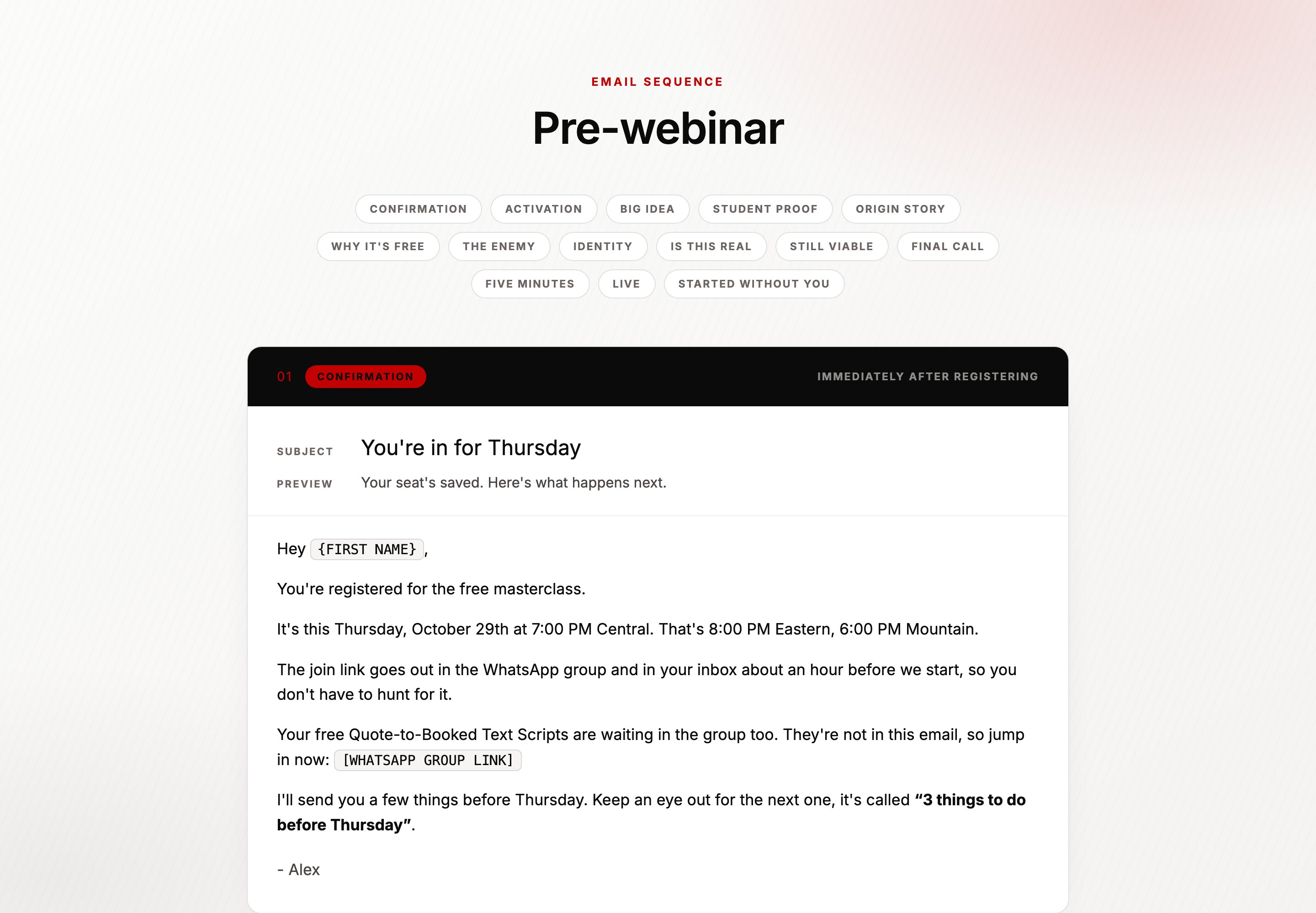 Pre-webinar preview